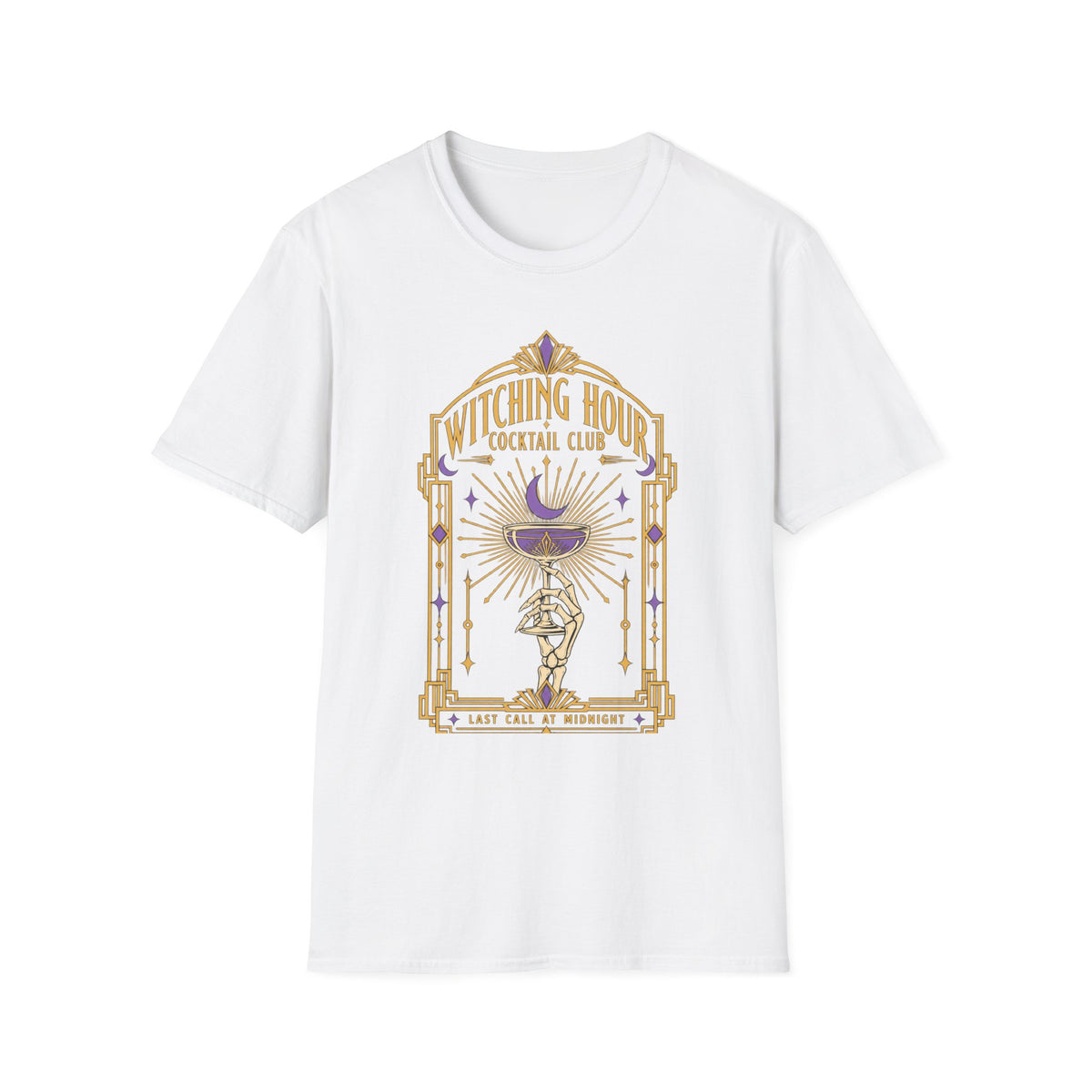 Witching Hour Cocktail Club T-Shirt — Vintage Occult Bar Tee