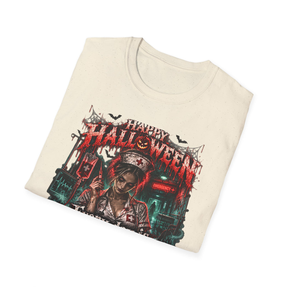 Halloween Nurse T-Shirt — "Every Day is Scary When I’m On Duty" Horror Medical Tee