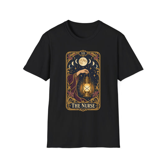 Nurse Tarot Card T-Shirt — 'The Nurse' Lantern Moon Illustration