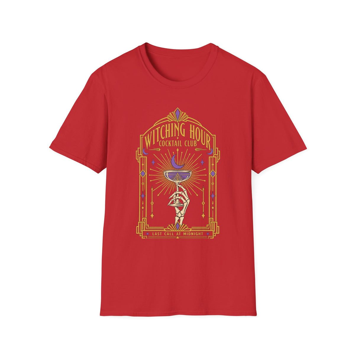 Witching Hour Cocktail Club T-Shirt — Vintage Occult Bar Tee