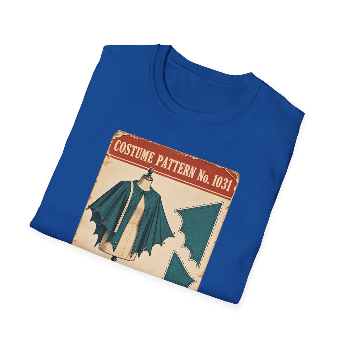 Vintage Costume Pattern T-Shirt — 'Costume Pattern No. 1031' Retro Halloween Tee