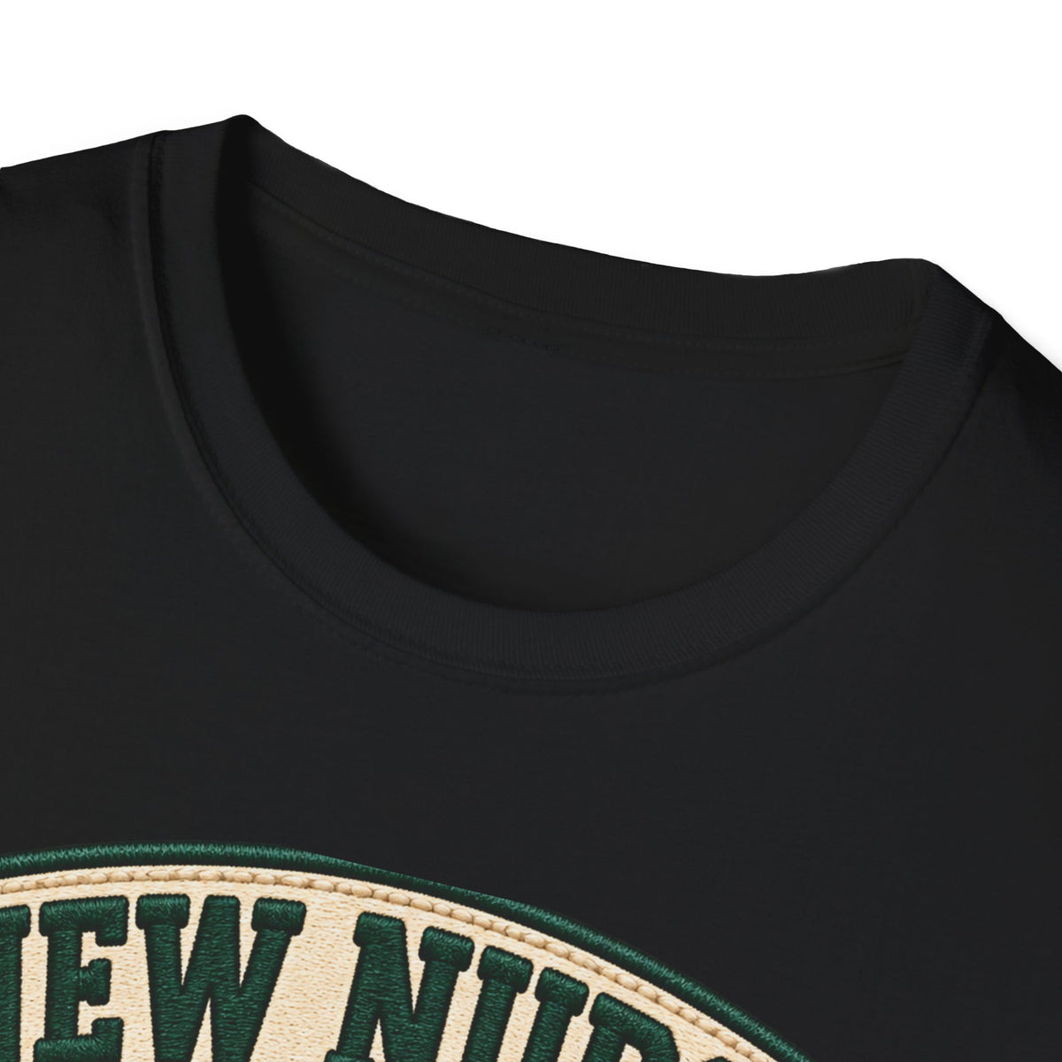 New Nurse Badge T-Shirt — "New Nurse" Vintage Patch Graphic Tee for Nursing Graduates