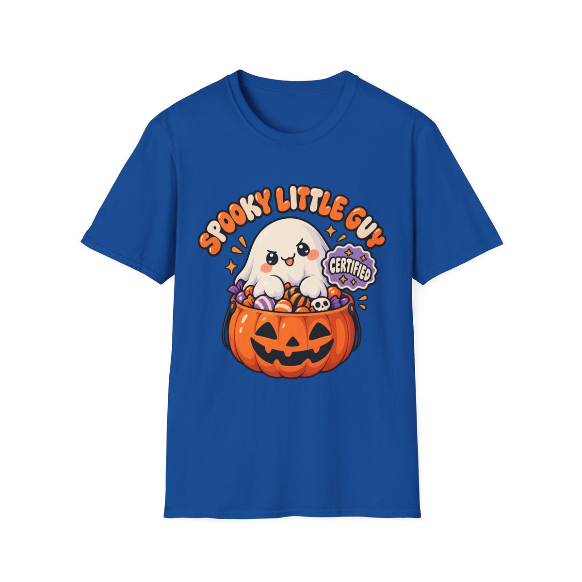 Spooky Little Guy T-Shirt — Halloween Ghost in Jack-O'-Lantern Graphic