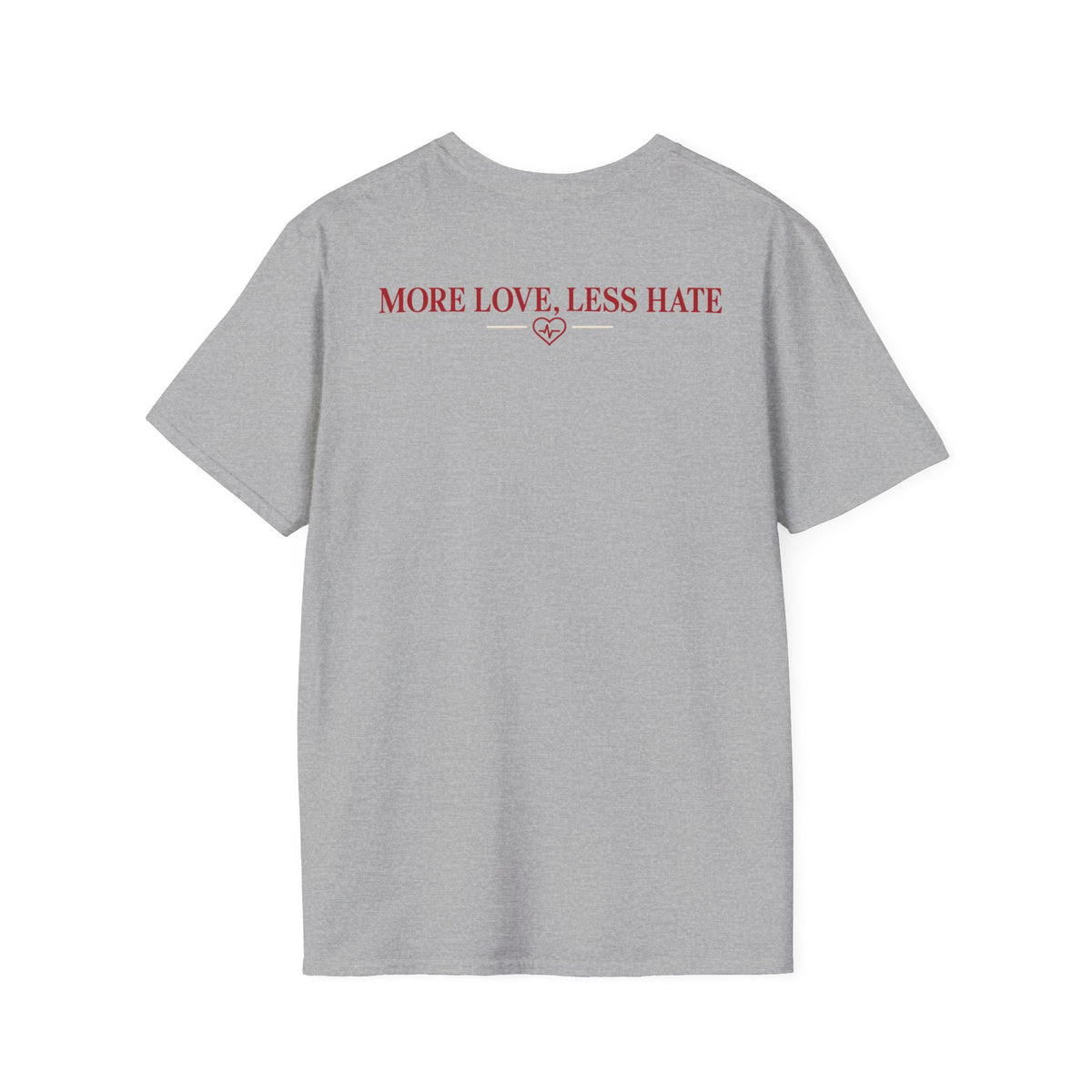 Cuddle Junkie T‑Shirt — "Loving, Healthy Heart" Heartbeat Graphic