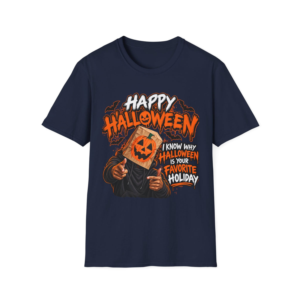 Happy Halloween Pumpkin Head T-Shirt — I Know Why Halloween Is Your Favorite Holiday