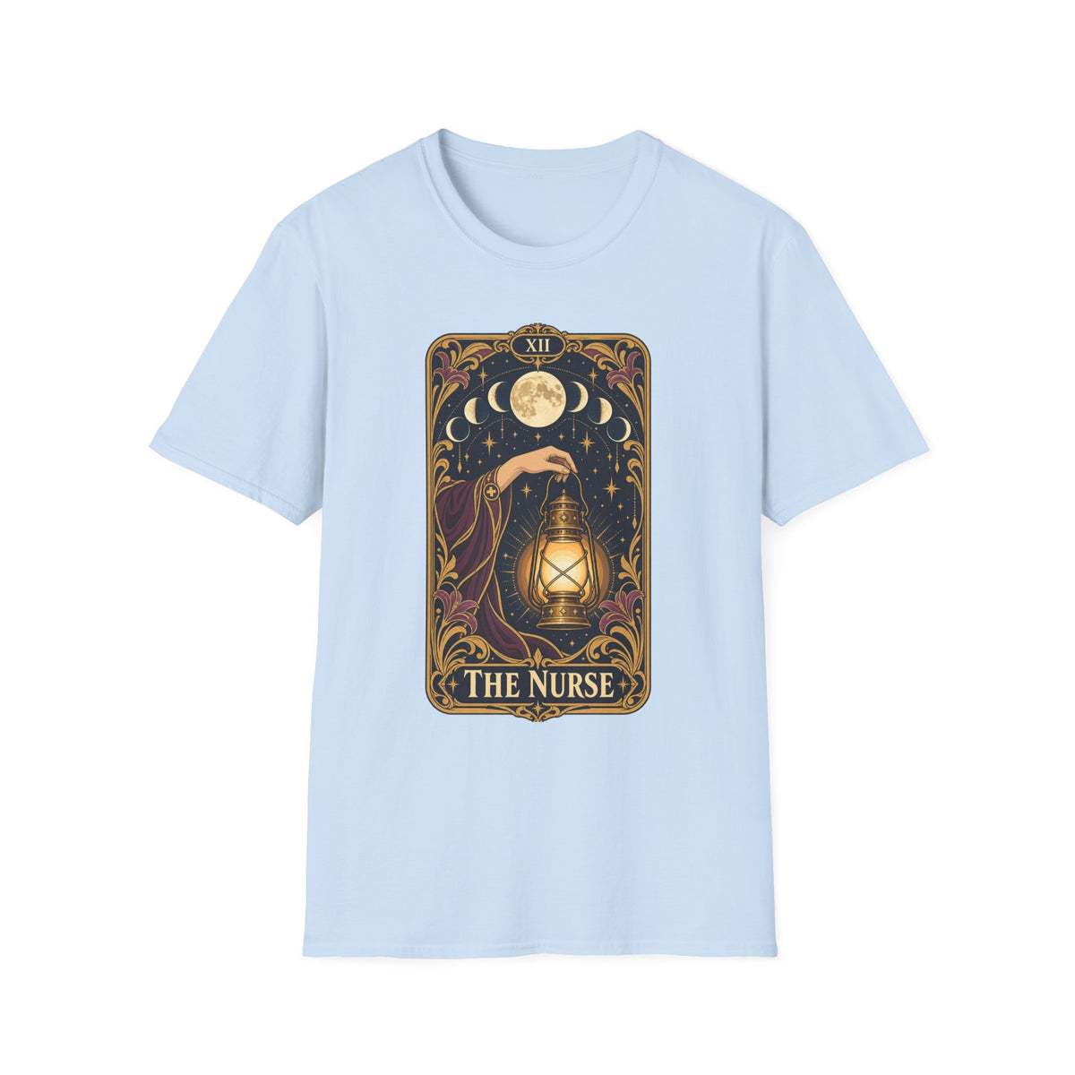 Nurse Tarot Card T-Shirt — 'The Nurse' Lantern Moon Illustration