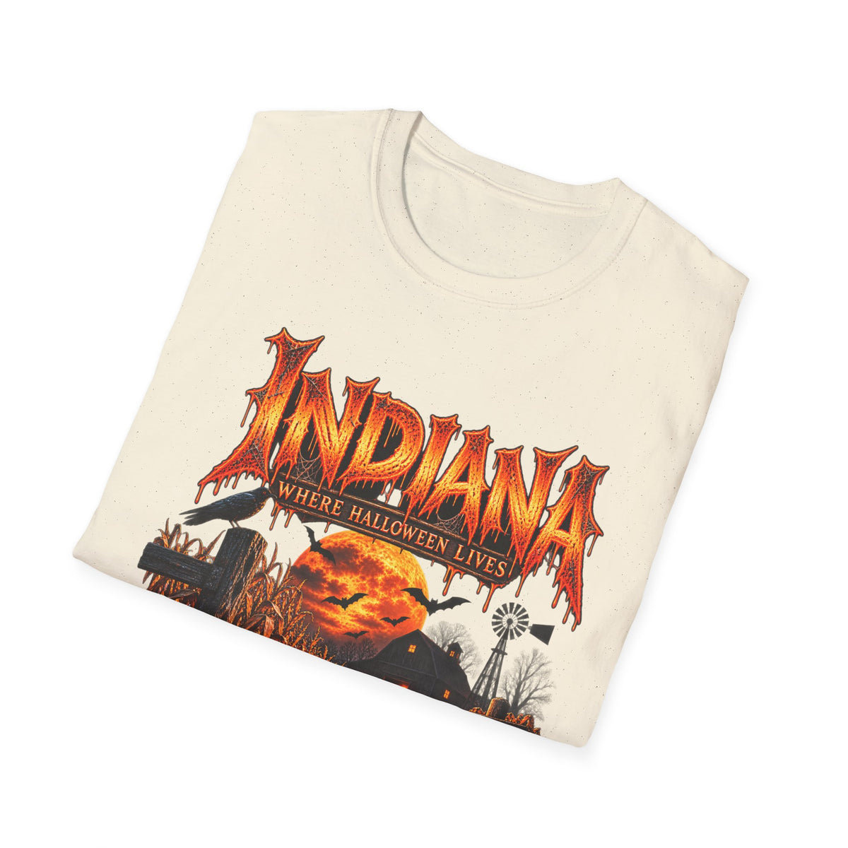 Indiana Halloween T-Shirt — Where Halloween Lives Pumpkin Night Tee