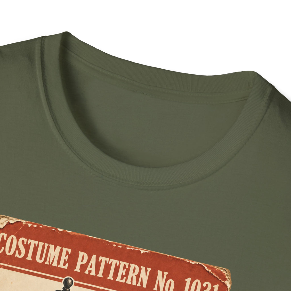 Vintage Costume Pattern T-Shirt — 'Costume Pattern No. 1031' Retro Halloween Tee