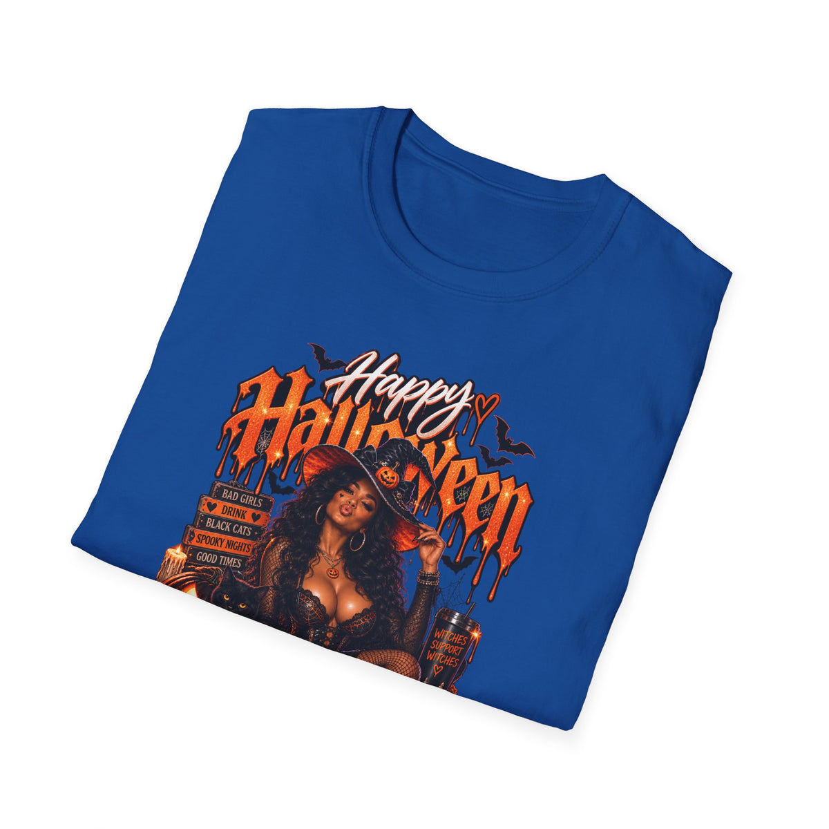 Halloween 'Bad Girls of the Night' Graphic T-Shirt — Spooky Pin-Up Horror Tee