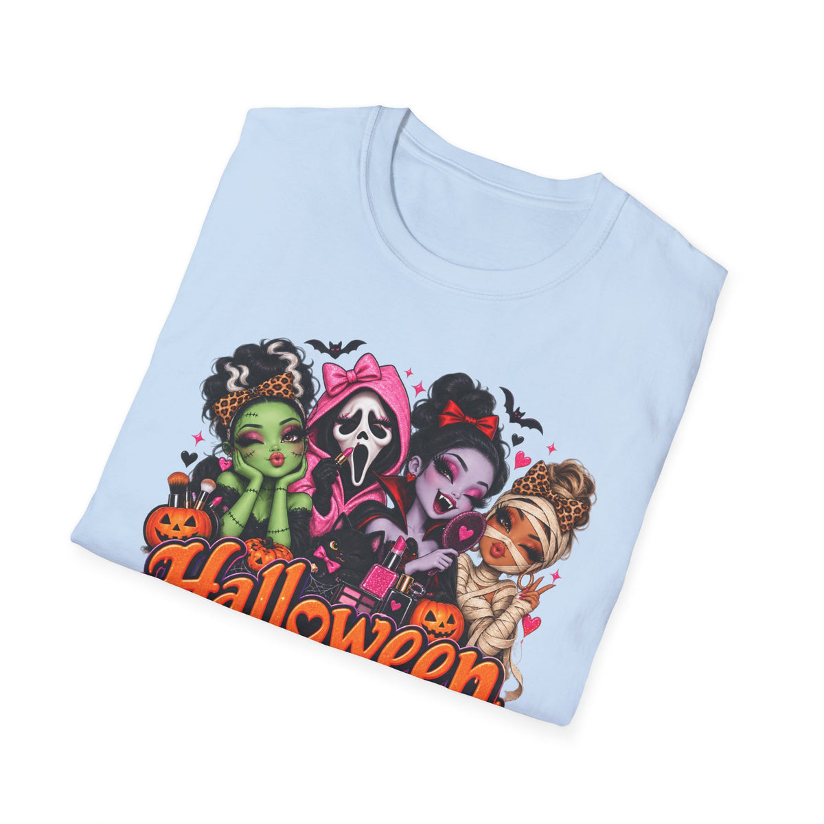 Halloween Pretty T-Shirt — Cute Scary Girls Graphic Tee ("Halloween is the Only Day I Get to Feel Pretty")